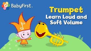 Trumpet  Notekins  Music Videos  BabyFirst TV [upl. by Adlaremse]