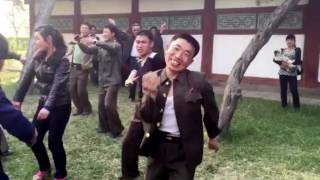 Dancing North Koreans [upl. by Ardnael799]