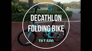 How to fold and unfold decathlon Btwin folding tilt 500 bike [upl. by Eiramanad]