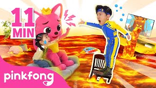 🔥 Super Solver Sammy More and More  The Floor Is Lava  More  Pinkfong Baby Shark Kids Song [upl. by Serilda67]