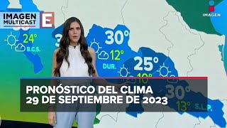 Clima para hoy 29 de septiembre de 2023 [upl. by Yaras]