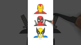 Deadpool amp Wolverine 4k Puzzle PaperChallenge Game youtubeshorts 4k challenge [upl. by Lemire]