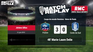 FranceCorée du Sud Mondial féminin  le Match Replay avec le son de RMC Sport [upl. by Sllew]