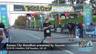 2018 Kansas City Marathon Finish Line [upl. by Ahcarb818]