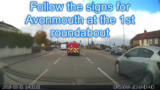 Avonmouth Test Centre Tutorial  Roundabouts on way back to the test centre [upl. by Cormac]