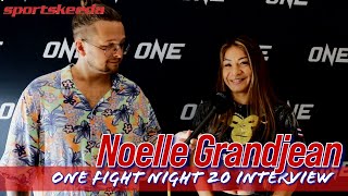 Noelle Grandjean ONE Championship Fight Night 20 interview [upl. by Zetrok921]