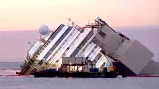 Raising the Costa Concordia A Time Lapse [upl. by Atiugal]