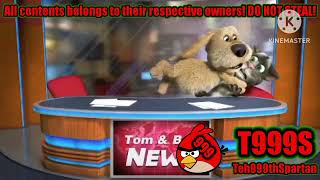 Talking Tom And Ben News Fight Has A Sparta Windows XP V2 Remix [upl. by Willa]