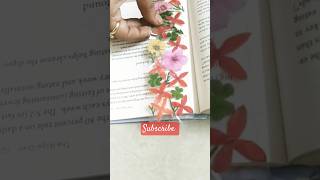 Bookmark ideas 💡  Flower bookmark making 🌸🔖 shorts bookmark [upl. by Candis212]