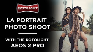 Los Angeles Portrait Photography Shoot with the Rotolight AEOS 2 PRO [upl. by Nereus]