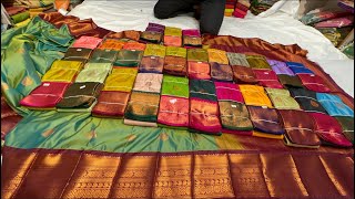 Chickpet Bangalore Super Wholesaler of Exclusive Art and Handloom silk saress  Pooja Sarees [upl. by Ruhl]