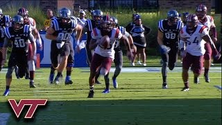 Virginia Tech Blocked Field Goal Return For Touchdown [upl. by Eatnuahc]