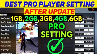 FREE FIRE PRO PLAYER SETTING AFTER OB31 UPDATE  BEST SETTING AFTER UPDATE NEW SETTING AFTER UPDATE [upl. by Laroy122]