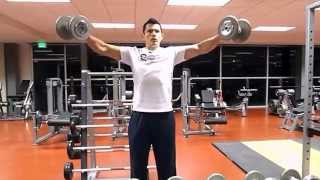 Vuelos Laterales con Mancuerna Dumbbell Lateral Raises [upl. by Notsehc196]