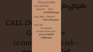 phrasalverbs vocabulary englishmedium englishgrammar withmalayalammeanings [upl. by Atiekahs]