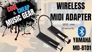 Wireless Midi Adapter  Yamaha MDBT01  Midi Over Bluetooth [upl. by Pammy]