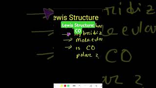 CO Lewis StructureValence ElectronsFormal ChargeShape HybridizationPolar or Nonpolar [upl. by Broek]