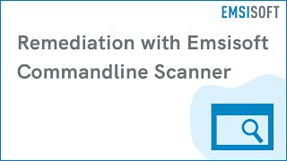 Remediation with Emsisoft Commandline Scanner  Windows Device Protection  Emsisoft Tutorial [upl. by Maram]