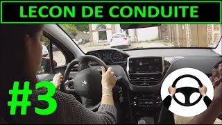 Leçon de conduite 3 PREMIERE Leçon  Utilisation du VOLANT [upl. by Imelida]