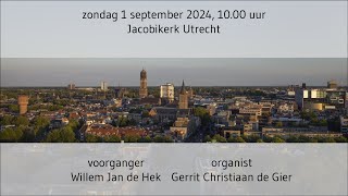 Dan draagt mij Uw muziek  live kerkdienst  zondag 1 september  1000 uur [upl. by Arabel]