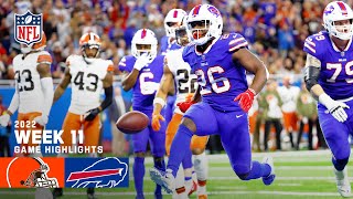 Cleveland Browns vs Buffalo Bills  2022 Week 11 Game Highlights [upl. by Neih220]