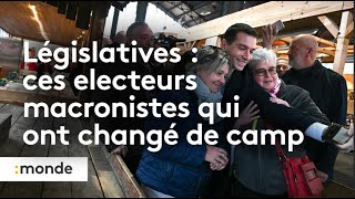 Législatives 2024  Ces électeurs macronistes qui ont changé de camp [upl. by Ahsot414]