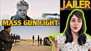 JAILER Movie Stunning Gun Fight Scene Reaction  Rajnikanth  Priyanka world [upl. by Penoyer]