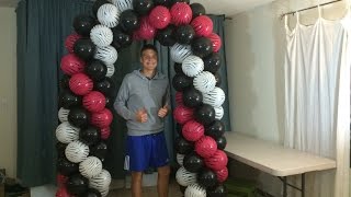 How To Make A Balloon Arch Without Helium [upl. by Haronid]