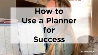 How to Use a Planner for Success [upl. by Aissak229]