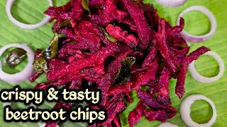 Beetroot chips  Healthy snack  Homemade chips vishaliwonder channel [upl. by Koby]