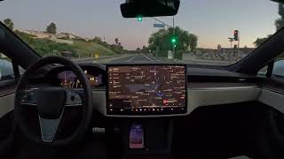 New Update Tesla Full SelfDriving Supervised 1234 [upl. by Hgielyk]