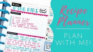 Recipe Planner Plan with Me [upl. by Nimar]