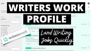 Writers Work Profile  what to include in your Writers Work portfolio to gain clients quickly [upl. by Nerej]