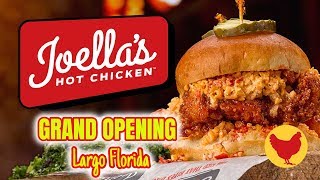 Joella’s Hot Chicken Grand Opening Largo Florida [upl. by Ardnovahs]