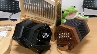 Portative organ amp Angloconcertina コンサーティーナとポルタティフ・オルガン [upl. by Aseiram]