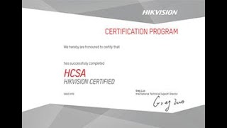 Hikvision Certified Security Associate HCSACCTV Course [upl. by Yllitnahc]