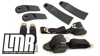 Mustang Seat Belt Kits  Available In Multiple Colors Fox Body 7993 [upl. by Barabbas]