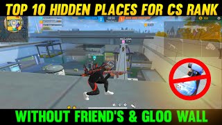 CS RANK SECRET PLACES IN NEXTERRA MAP 2023  NEXTERRA MAP TOP 5 HIDDEN PLACE IN FREE FIRE 2023 [upl. by Nyrahs]