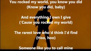 Michael Jackson  You Rock My World  With Lyrics [upl. by Adalie654]