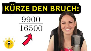 KÜRZE den Bruch soweit wie möglich – Brüche kürzen einfach erklärt [upl. by Iturk]