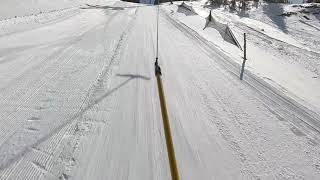 Riding the North Face T Bar lift at Crested Butte [upl. by Clemen660]