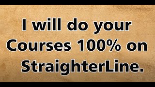 StraighterLine College algebra exam 1 I will do your courses on StraighterLine [upl. by Langan]