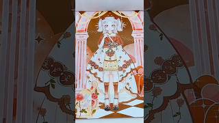 Dressup Sticker Book ASMR  Playing with Stickers shorts stickers asmr diy doll [upl. by Wolff954]