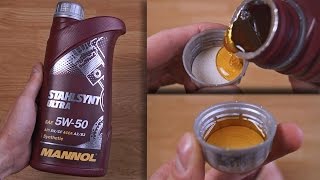 Mannol StahlSynt Ultra 5W50 original engine oil show [upl. by Gasperoni]