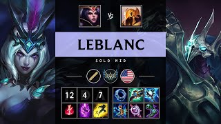 LeBlanc Mid vs Azir Dominating  NA Challenger Patch 1416 [upl. by Schifra]