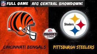 Madden NFL 2004 Historic Teams  1988 Cincinnati Bengals vs 1995 Pittsburgh Steelers [upl. by Apoor]