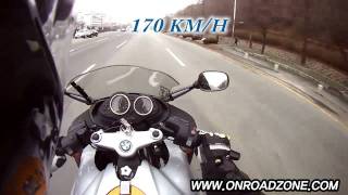 BMW R1100S 0100kmh  0180kmh DriftHD video [upl. by Bartholomeo751]