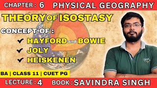 L4  THEORY OF ISOSTASY  PHYSICAL GEOGRAPHY [upl. by Gore]