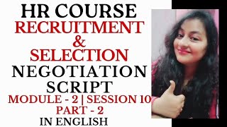 Negotiate Salary  HR Course  Session 10 salary negotiation offer hrcourse hr readywithhr [upl. by Alcot]