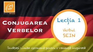 Lecția 1  Conjugarea Verbului SEIN cu Traducere  Lecții de Conjugare a Verbelor în Limba Germană [upl. by Ynohtnacram]